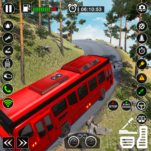 game mengemudi bus offroad 3d