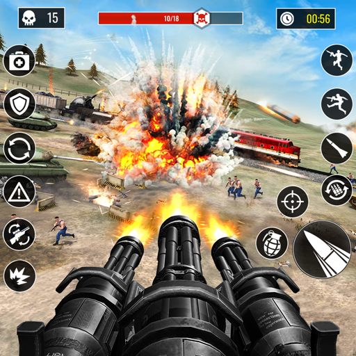 jogo de tiro de arma de guerra