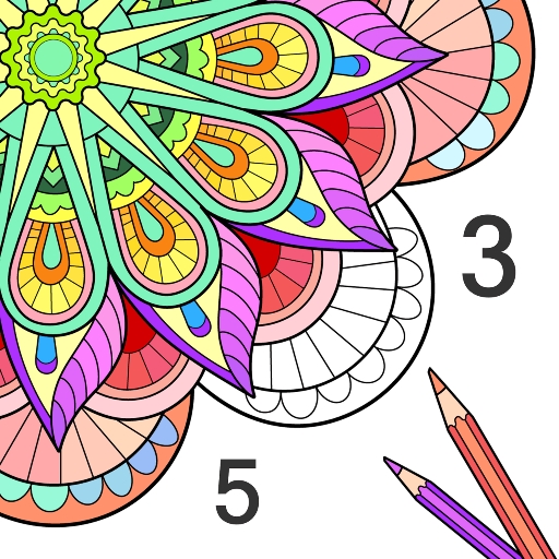 Mandala Color by Number Book