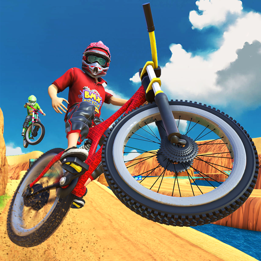 Dirt BMX Bicycle Stunt Race