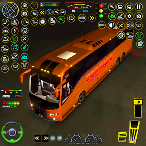 City Coach Bus : Bus Games 3D