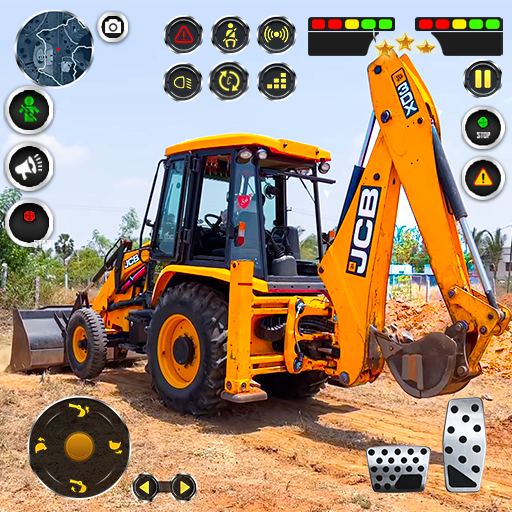 JCB Excavator Construction 3D