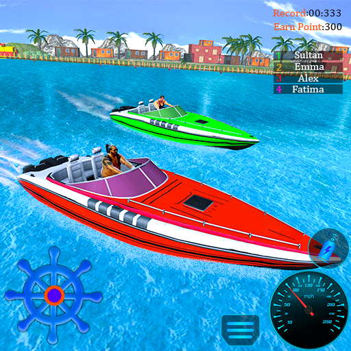 esquí bote carreras bote juego