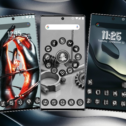 Launcher Theme Silver