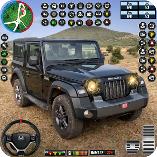 Jeep-Fahren 4x4-Jeep-Spiel