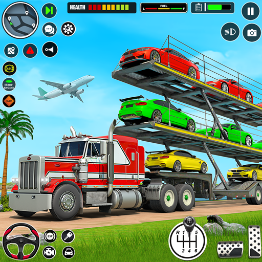 Crazy Car Transport Truck Game