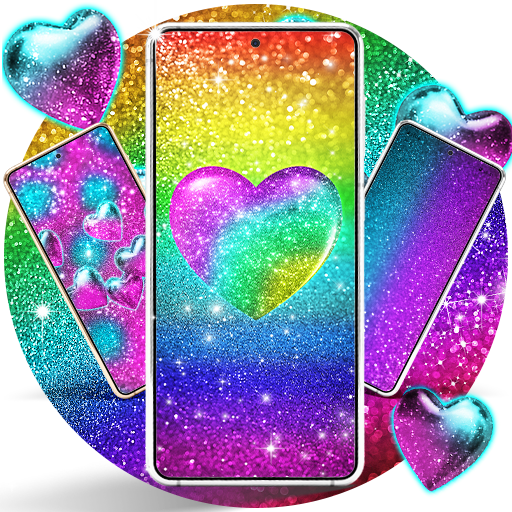 Colorful glitter wallpapers