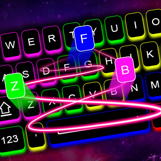 Neon LED Keyboard & Themes