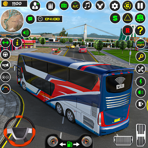 US Luxury Bus Driving Game 3D