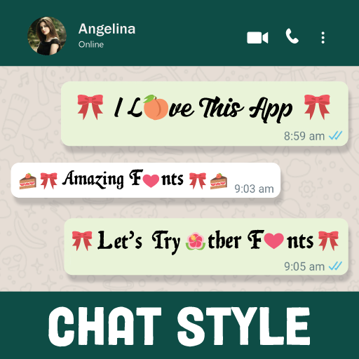 Estilo chat - font na keyboard