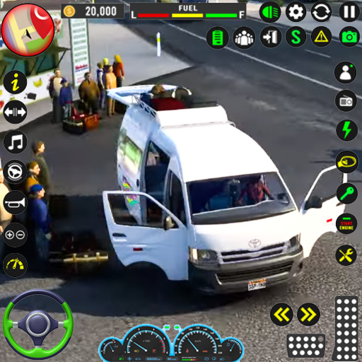 市バス運転シムバスシミュレーターゲーム