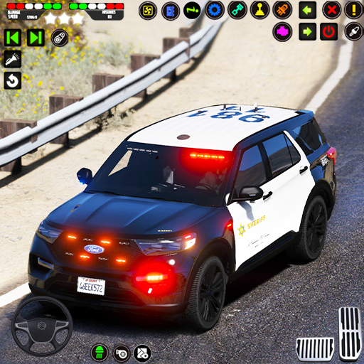 polisi mobil patroli 3d polisi